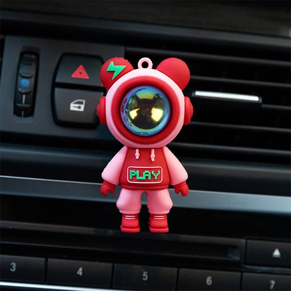 Auto Lufter frischer Cartoon Astronaut kreative Auto Parfüm Dekoration lustige Auto Lufter frischer Ornament Auto Entlüftung Zubehör Image