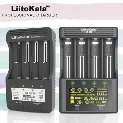 Liitokala Lii-600 Lii-500 LCD 3.7V 18650 18350 18500 21700 20700B 20700 14500 26650 1.2V AA AAA NiMH