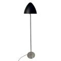 Lampadaire en Métal, noir et acier