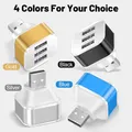Adattatore per slot USB a 3 porte USB 3 in 1 2.0 estensione dell'interfaccia USB Multple accessori per l'elettronica automatica