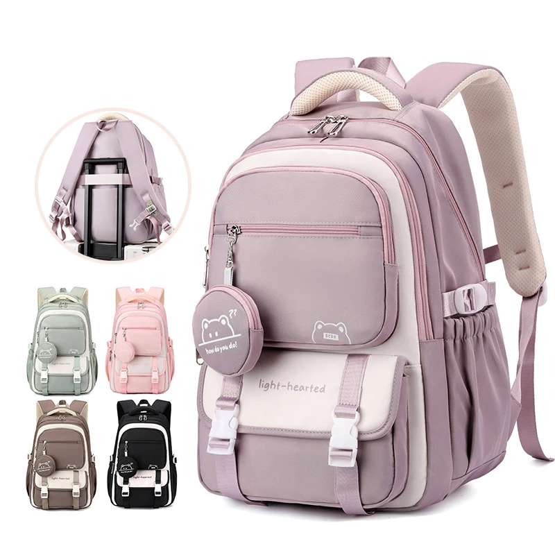 Sacs à dos légers et imperméables pour filles, sacs d'école pour femmes, sac de voyage à la mode imprimé, sac à dos d'école pour enfants mochila infantil