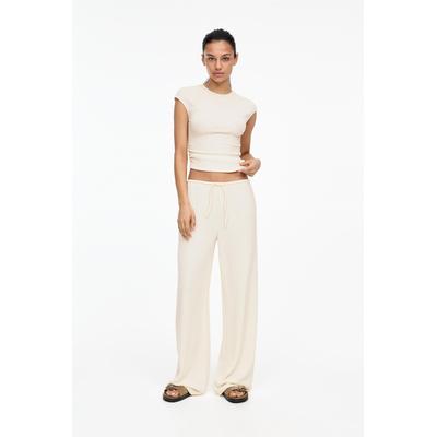 Wide-Leg Crepe Trousers