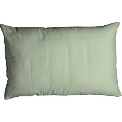 Kissenbezug CASATEX "Uni", grün (salbei), B:40cm L:80cm, Satin, Baumwolle, Baumwolle, Kissenbezüge, Uni Design, Reißverschluss, tolle Farben Image