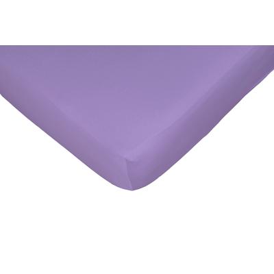 Spannbettlaken CASATEX "Jerry", lila, B:140-160cm L:190-200cm, Jersey, Obermaterial: 100% Baumwolle, Laken, komfortables Überziehen durch hohe Elastizität Image