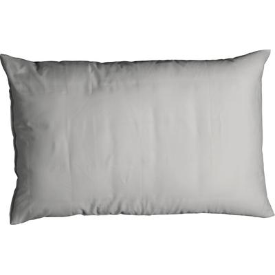 Kissenbezug CASATEX "Uni", silber (silber, grau), B:40cm L:80cm, Satin, Baumwolle, Baumwolle, Kissenbezüge, Uni Design, Reißverschluss, tolle Farben Image