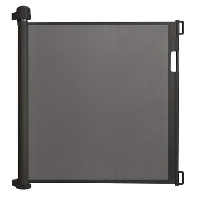 TEMU 1pc Extendable Stair Safety Gate, Pvc Material, Pre-assembled Door With Safety System, 150/180/300cm Options, White/black/grey Image