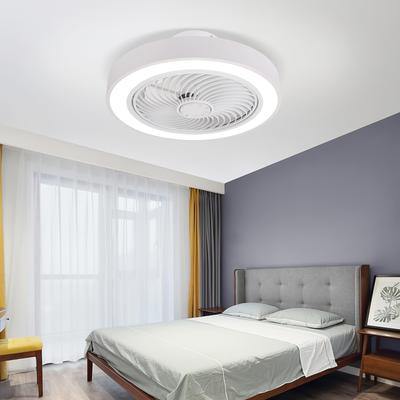 TEMU Ceiling Fan With Lighting - 40w Silent Ceiling Fan Light, With Remote Control, Dimmable Ceiling Light, 6-speed Timer, Bedroom Ceiling Fan, White, Suitable For Kitchen, Teenage Room, Office Image