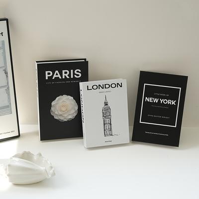 TEMU 3pcs Modern Fashion Decorative Books, Be , Luxury Decorative Book, Living Room Decoration, Desktop/home Decoration, Photographic Props, In 3 Sizes (s/m/l) Best Gifts Image