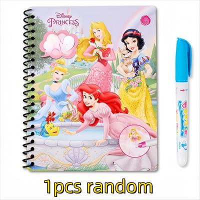 TEMU Watercolor Book, Frozen Magic, Princess, , Double-sided Doodle Notebook, Painting Album Image