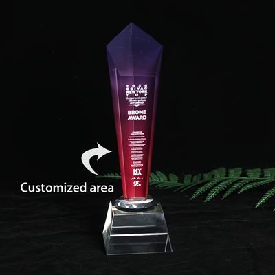TEMU Custom 22cm Glass Trophy , Engraving, Elegant Prize For , Non-electric, Featherless, With Ideal For Christmas, Halloween, Thanksgiving, New Year, Valentine's Day Decorations Image