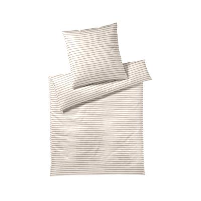 Elegante Mako-Satin Bettwäsche »Lines« 2432-07 Bettwäsche / 155x220 cm / 80x80 cm Image