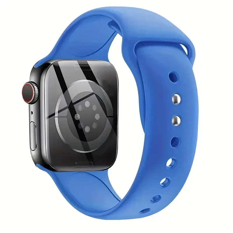 Silikonband für Apple Watch Armband 44mm 45mm 40mm 41mm 42-38mm 45mm Sportarmband iwatch Serie 8 7 6 5 4 3 SE 9 Ultra 2 49mm Image