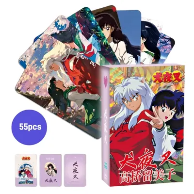 Inuyasha Anime periphere Zeichentrickfiguren Sesshoumaru Persönlichkeit hochwertige Laserkarten wiederholen sich nicht doppelseitige Karten Image