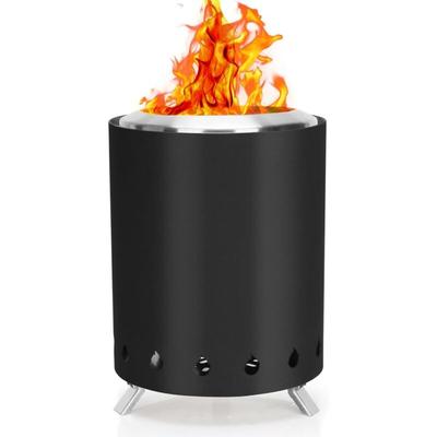 Ej.Life 18 cm rauchfreie Tischfeuerstelle mit Tragetasche, Mini-Feuerstelle für den Außenbereich Image