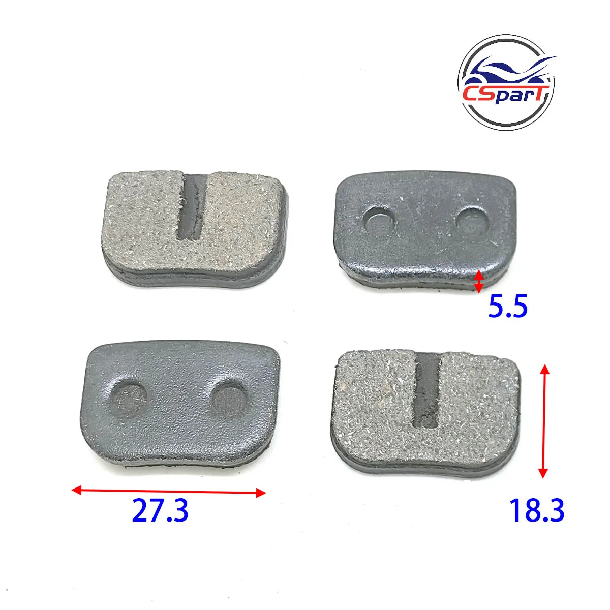 2 Paar Bremsbeläge 47CC 49CC Mini Moto Dirt Pit Pocket Bike Gas Scooter ATV Quad Go Kart Teile Image