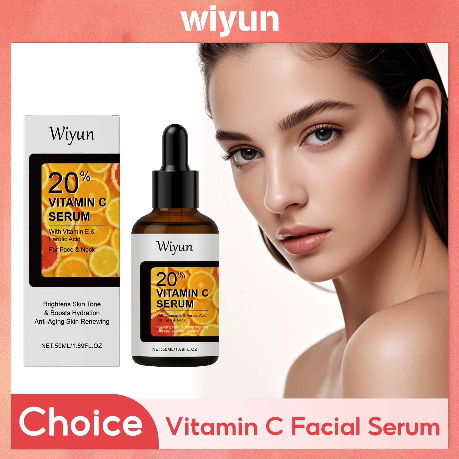 Vitamin C Feine Linien Entferner Gesicht Serum Lifting Firm Falten Entfernen Dunkle Flecken Feuchtigkeitsspendende Schönheit Haut Bleaching Erhellen Essenz Image