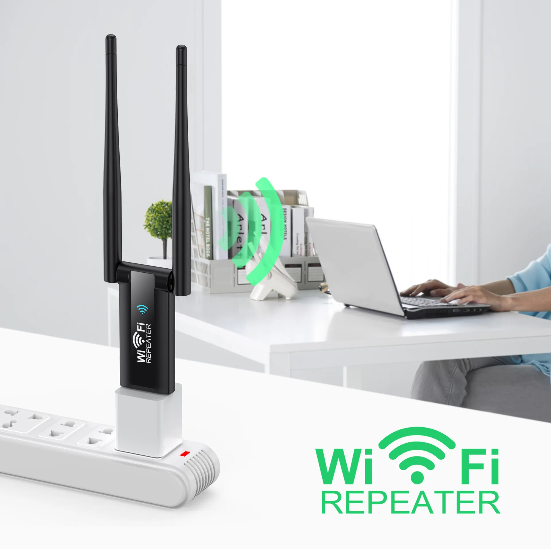 USB WiFi Repeater Wireless Extender Router WiFi Signal Verstärker Booster Long Range Wi-Fi Repeater Access Point Image
