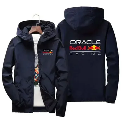 Red Bull logo racing team spring and autumn jacket men's waterproof windbreaker casual fashion
