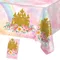 Fairy Garden Party Tischdecke Einweg-Kunststoff-Tischdecke Schloss Prinzessin Geburtstag Dekor Magic Forest Theme Party Supplies