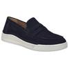 Slip-On Sneaker JOSEF SEIBEL "Cleve 08", Herren, Gr. 46, blau (ocean), Leder, casual, Schuhe, Slipper, Mokassin, Freizeitschuh mit Wechselfußbett