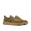 Schnürschuh CLARKS "Polden Moc", Herren, Gr. 46, olive suede, Veloursleder, casual, Schuhe, Schnürschuh, Business Schuh, Mokassin im Casual Look