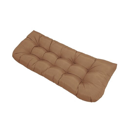 Stuhlkissen für den Außenbereich, wasserdichtes, überfülltes Bankkissen aus Memory-Schaum für Schaukel, Zweisitzer, Terrassenmöbel, 130 x 50