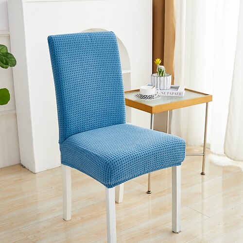 Fodera elastica per sedia da pranzo, fodera per sgabello da bar, fodera per sedia da pub, fodera per sedia da bar, fodera per sedia da bar, fodera sfoderabile per sedia, tessuto jacquard con fondo