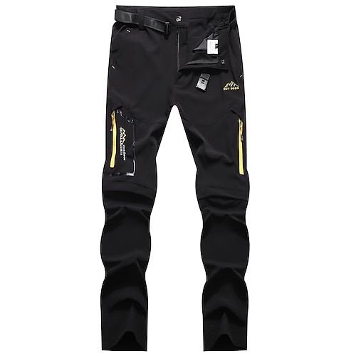 herren wandelbare hosen / abzipp Outdoor angeln reisen wandern Cargo arbeiten Safarihosen Hosen Sommer wasserdicht schnell trocknend leicht atmungsaktiv Elasthan Reißverschlusstasche elastischer Taillenbund Image