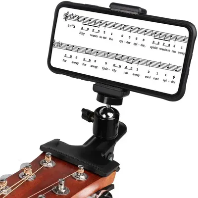 Electric Guitar Phone Holder Video Teaching Video Phone Support Holder Suitable for Phones with a