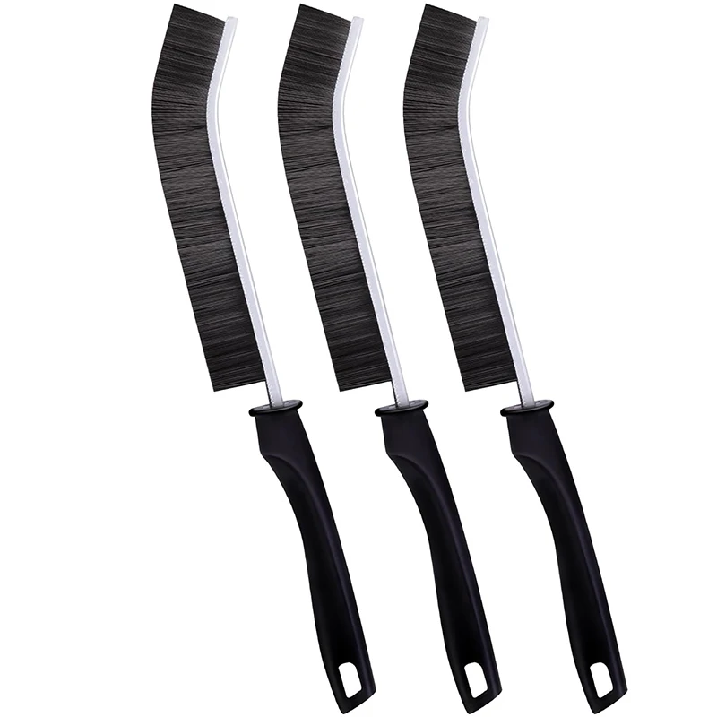 LMETJMA 3 pezzi spazzola per la pulizia delle fessure con setole dure spazzola per la pulizia degli spazi spazzole spazzola per la pulizia degli angoli spazzola per la pulizia delle finestre della
