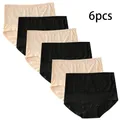 6 pezzi di mutandine da donna a vita alta intimo di grandi dimensioni slip per ragazze di moda taglie forti slip di pizzo traspirante lingerie femminile
