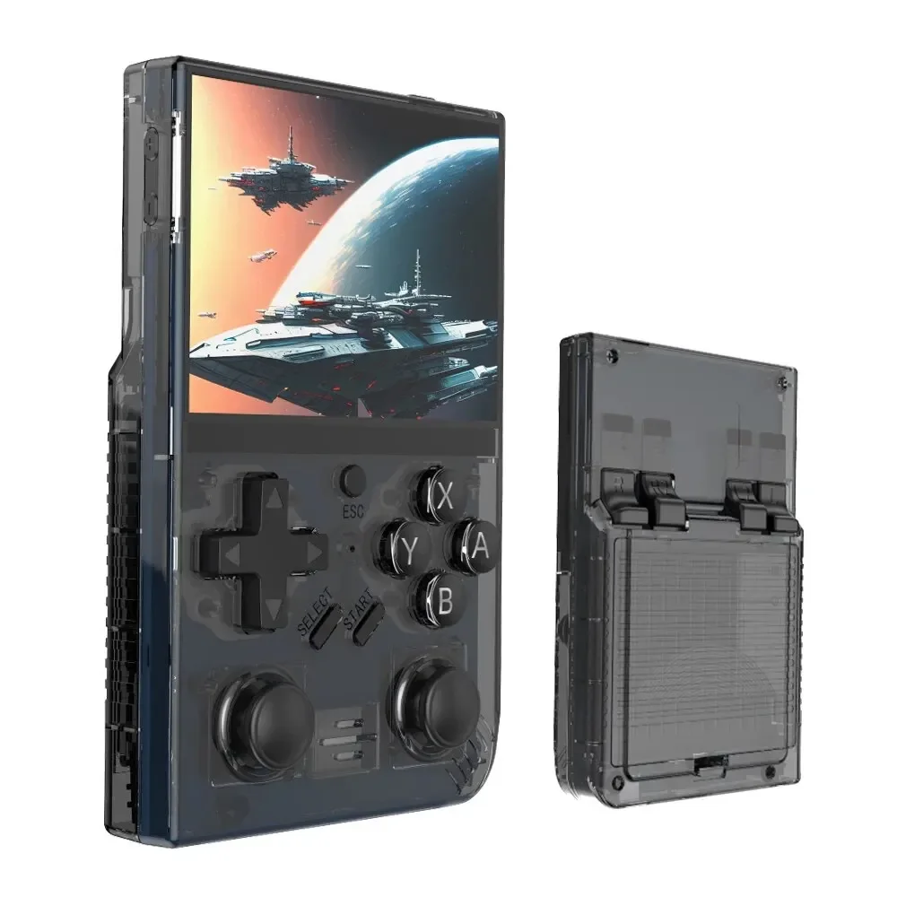 R35PlUS Console de jeu Portable rétro 3.5 pouces Console de jeu vidéo système Linux Double Joystick lecteur vidéo de poche Portable