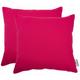 Dekokissen TOM TAILOR HOME "Dove" Gr. 1, pink (pink, unifarben), B:38cm L:38cm, Baumwolle, Dekokissen_Sitzkissen_Kissenhüllen, unifarben, Kissenhüllen ohne Füllung, 2er Pack