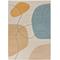 Tappeto forme organiche multicolore 80 x 150 cm