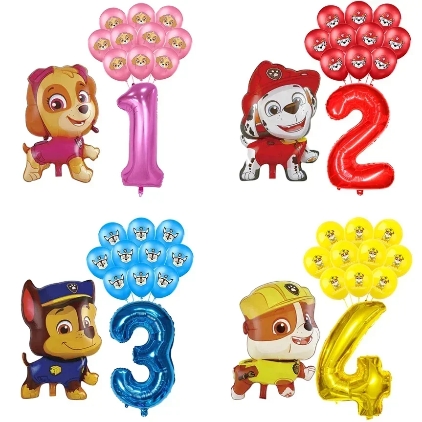 1 Set Paw Patrol Latexballon Babyparty Cartoon Marshall Chase Skye Ballon Kindergeburtstag Party Dekoration Geschenkideen Image