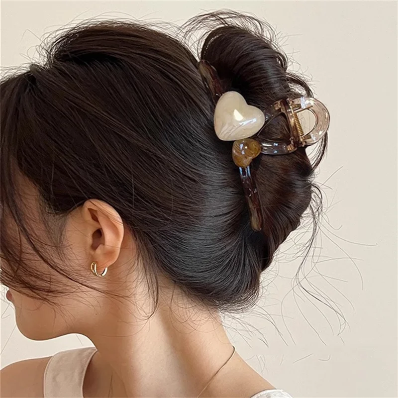 Große Haarklammer, Krabbenklemmung, Haarspange, Hai für Damen, modische Kopfbedeckung, Haarnadel, Haarspangen, Temperament, Pferdeschwanz, Haar-Accessoires Image