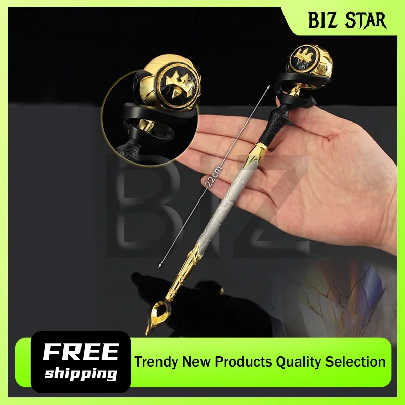 22 cm/8,66 in Valorant Spiel Peripherie Nahkampf Waffen Fate Zepter Modell Spielzeug Requisiten Spiel Physikalische Sammlungen Ornamente Desktop Geschenk Image