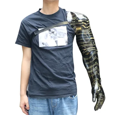 Anime Zubehör Cosplay Winter Soldat Arm Bucky Barnes Cosplay Handschuhe Superhero Halloween Party Image