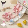 Mode Sanrio Hausschuhe Cinnamoroll Sommerschuhe Cartoon Kuromi My Melody Flip Flops Hello Kitty