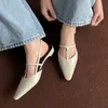 NEUE Sommer Frauen Sandalen Aus Echtem Leder Schuhe für Frauen Cover Toe Slingback Schuhe Spitz