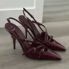 Plus Größe 42, Sommer neue High Heels, Damen Sexy hohle schwarze Seide spitze einzeilige Schnalle Skinny Heel Sandalen, Damenschuhe