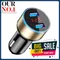 Dual USB Car Charger12-24V Cars Fast Charging Adapter USB QC 3.0 Digital Display Car Cigarette