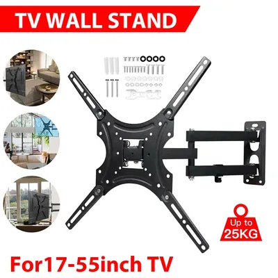 TV halterung Für 17-55 zoll TV Universal Versenkbare TV Wand Halterung LCD Monitor TV Ständer Erweiterung Halterung Fernsehen Holde