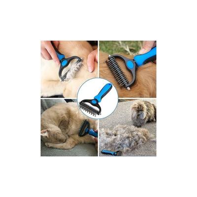 Professioneller Hundepflegekamm und Langhaarbürste für Hunde, Fellpflegerechen für Hunde und Katzen Image