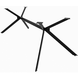 DELUKE® Tischgestell Metall PROXI Stahlgestell beschichtet, 72x195x71cm HxBxT Outdoor Tischbeine Tischfüße Tischuntergestell Schwarz Image