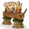 Sept arbres nains gnomes décorent le jardin, pour intérieur et extérieur, décoration d'art de jardin