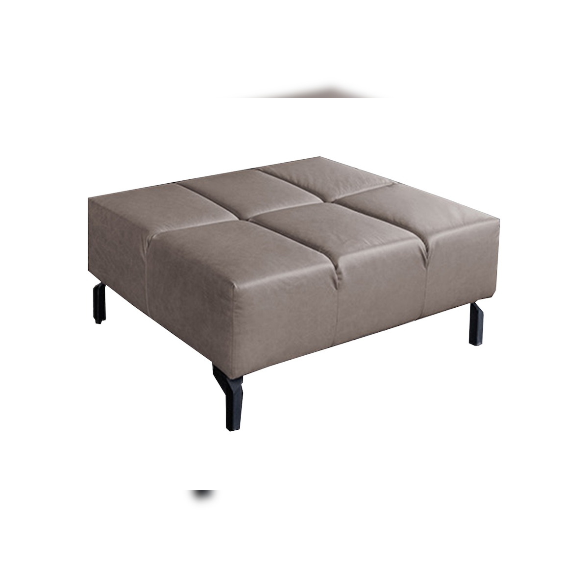 KAWOLA Polsterhocker NELSON Hockerbank Leder dunkelbraun Image