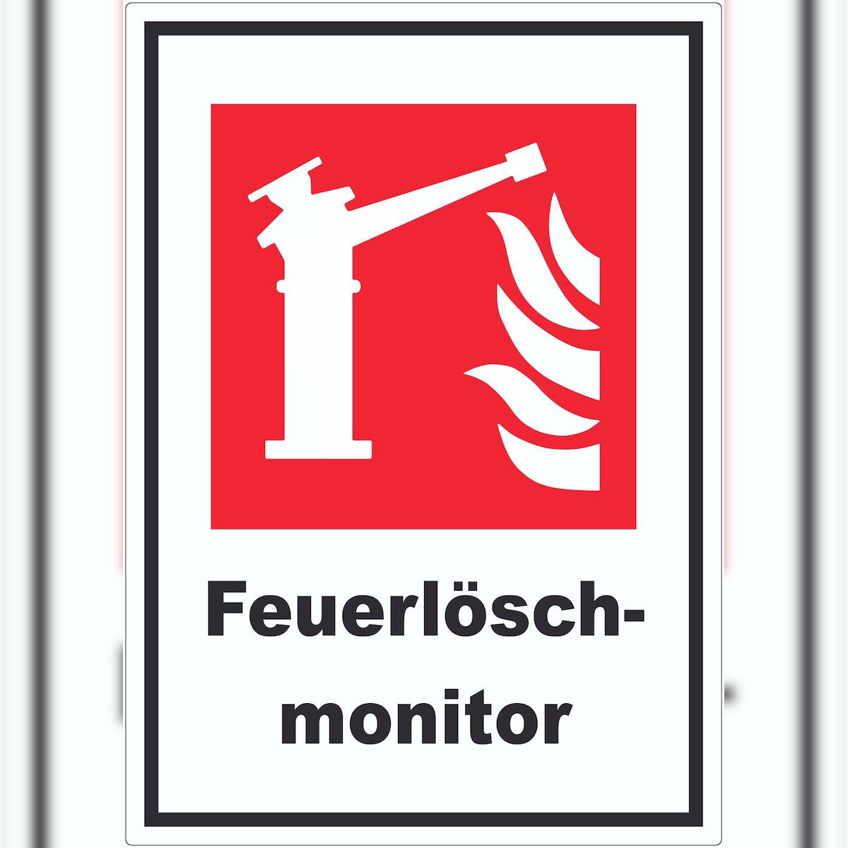 HB-Druck Feuerlöschmonitor Aufkleber A8 (52x74mm) Image