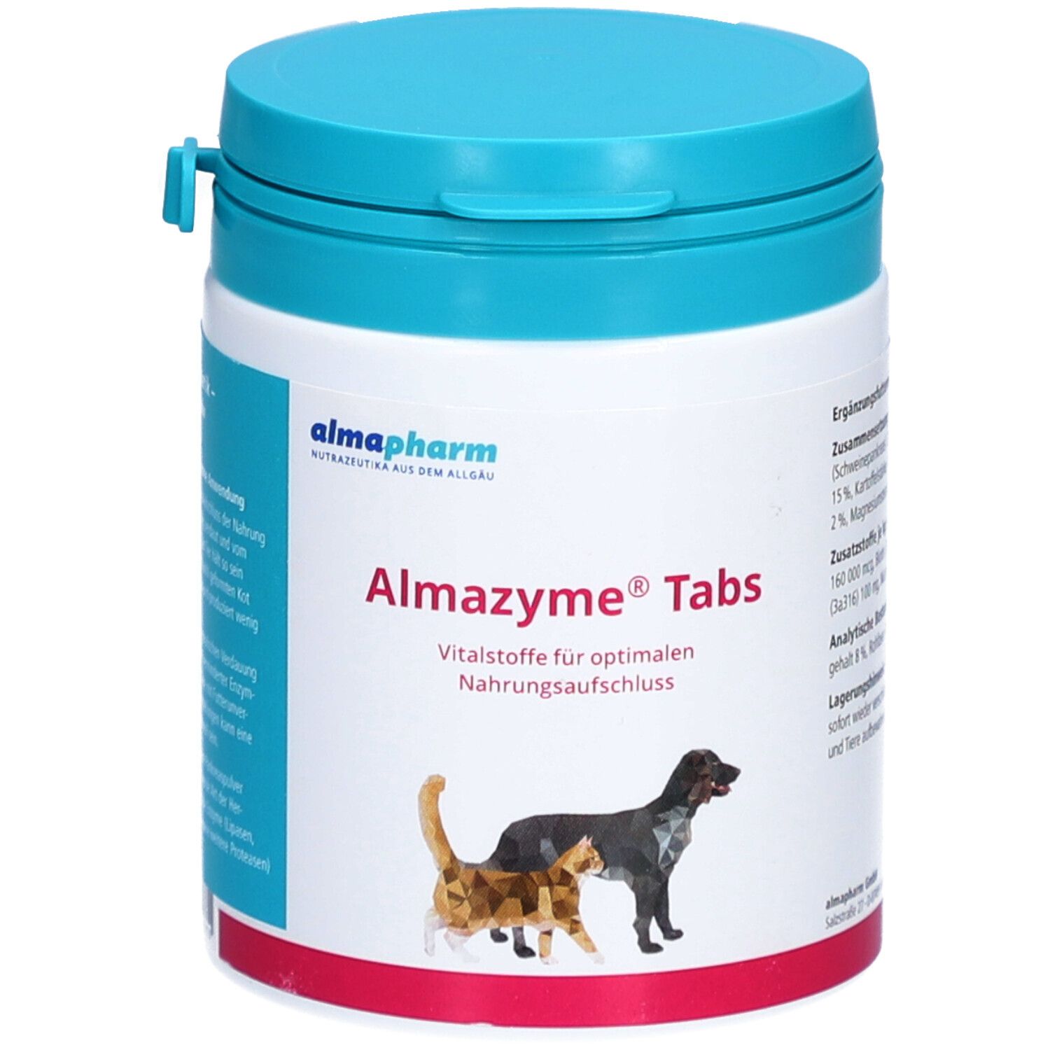 Almazyme Tabs Erg.-Futterm.f.Hunde u.Katzen 125 St Tabletten Image