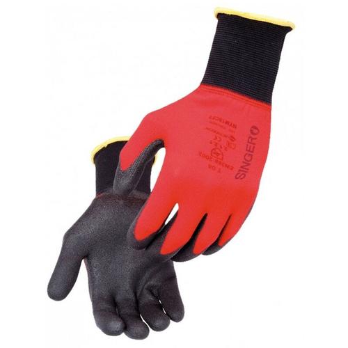 Singer - Gant de manutention légère T.9 polyamide rouge